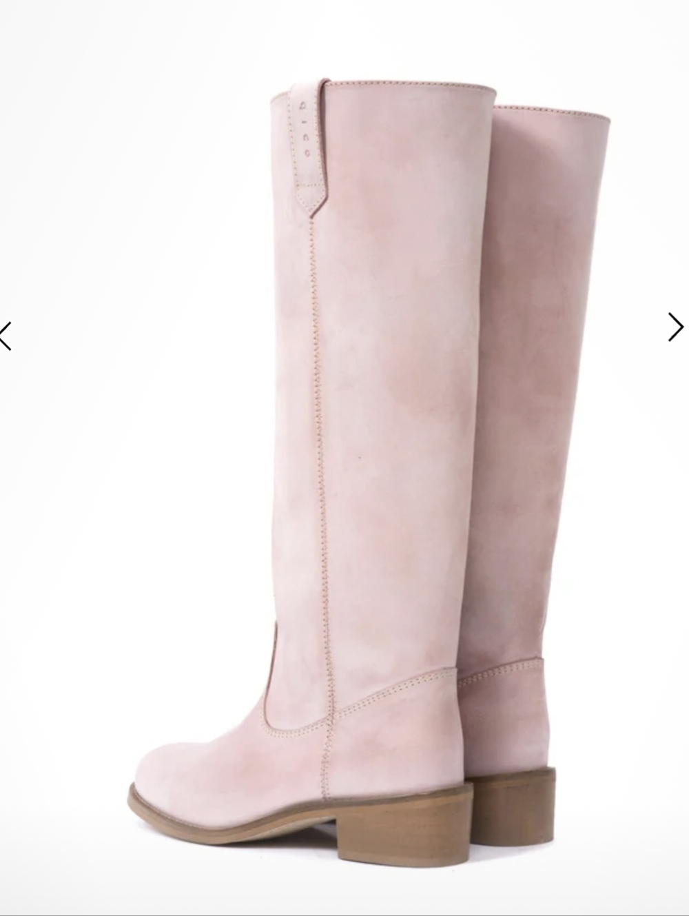 NEW Dico Copenhagen Ann Gaucho Boot in Escovado Leather sz EU 38 US 7 Pink - Picture 2 of 12